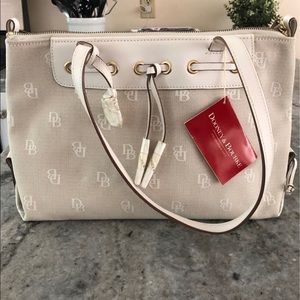 Donney & Bourke large zip tassel top purse handbag